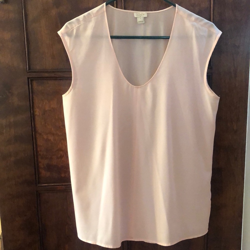 Pale pink J. Crew shell